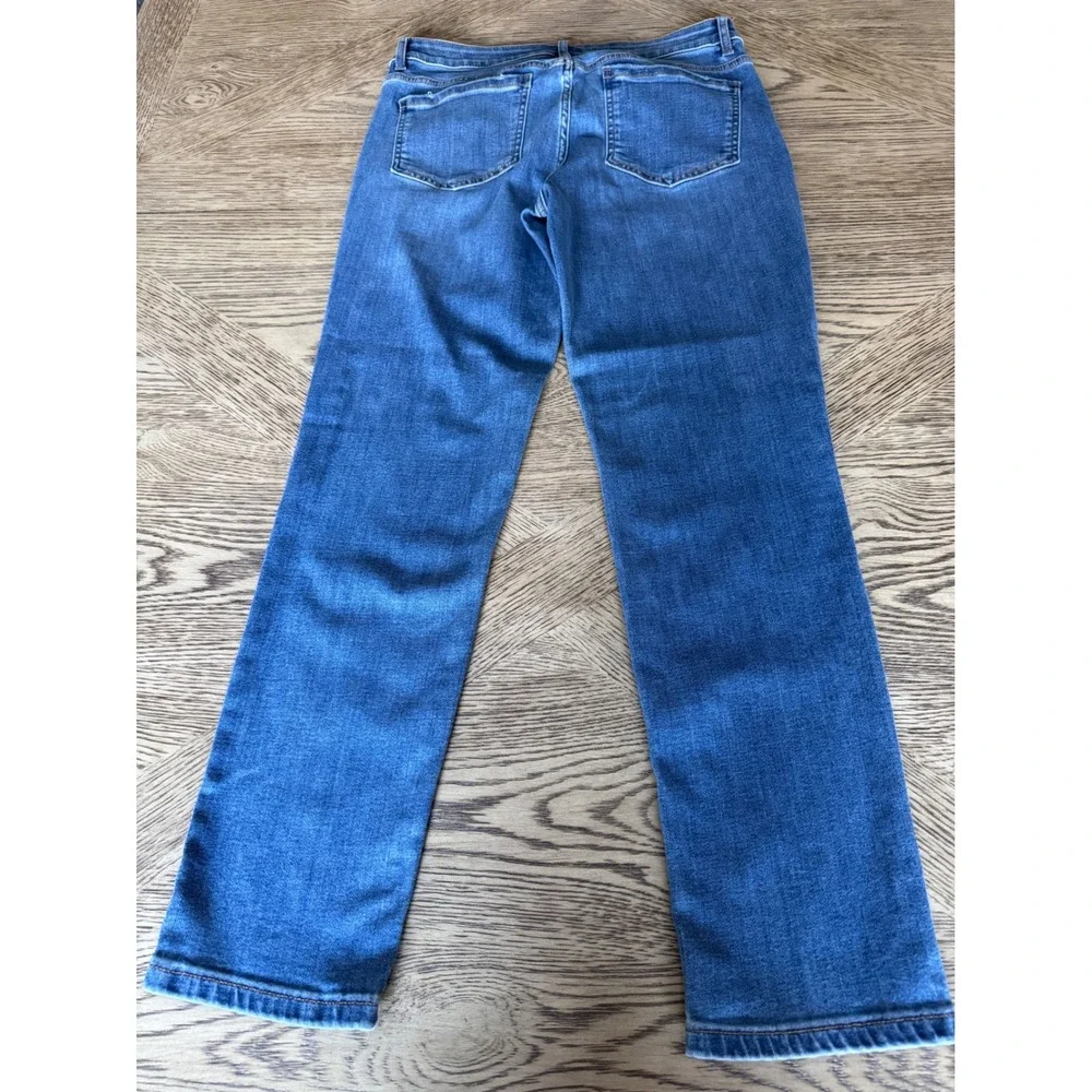J. Jill Denim Boyfriend Straight-Leg Ankle Jeans Medium Wash Blue Womens 8P